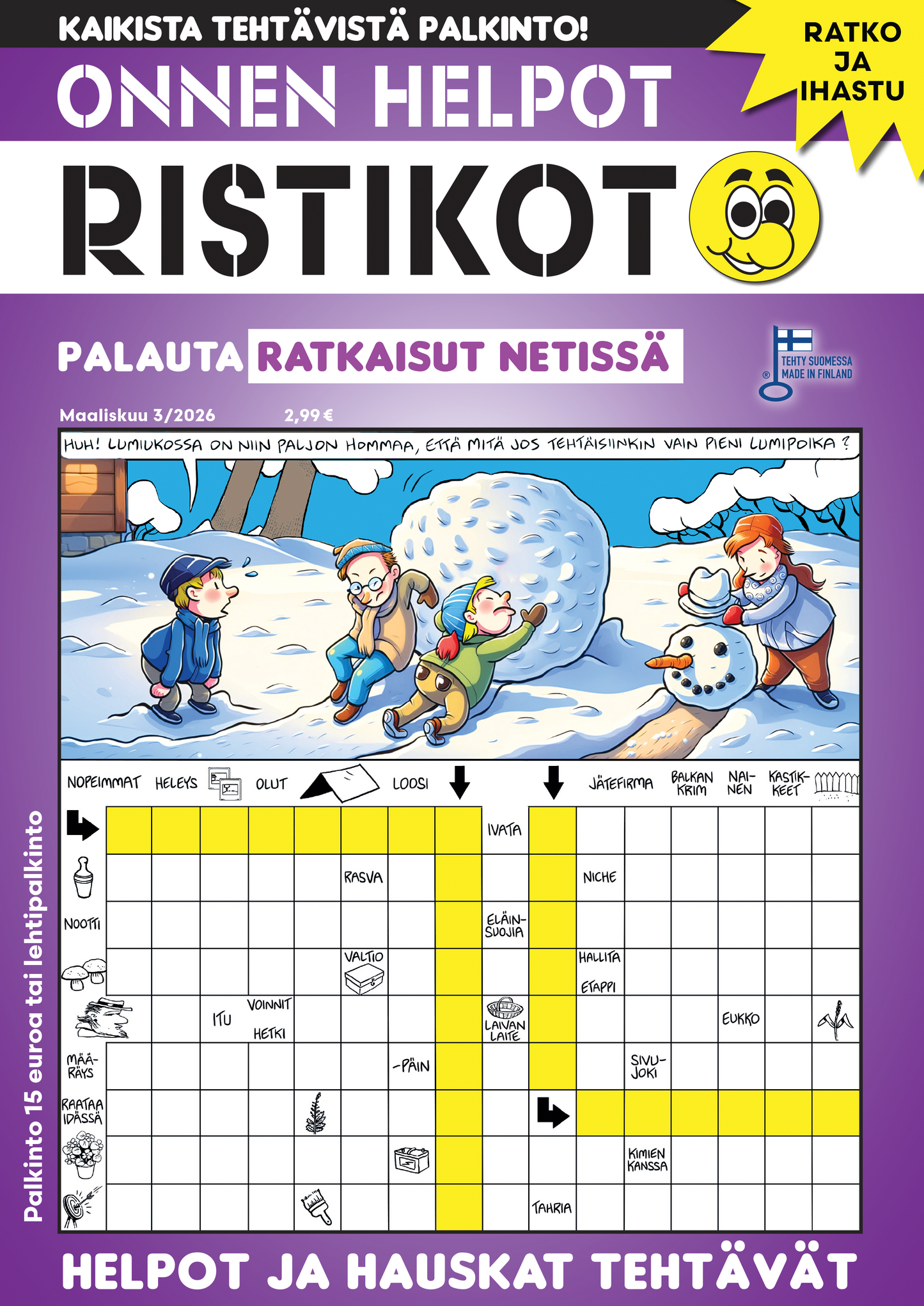 Onnen Helpot Ristikot | Vuositilaus