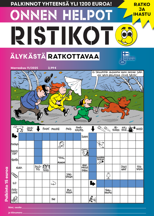 Onnen Helpot Ristikot | Vuositilaus