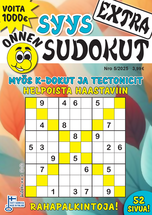 Onnen Sudokut Extra  | Vuositilaus