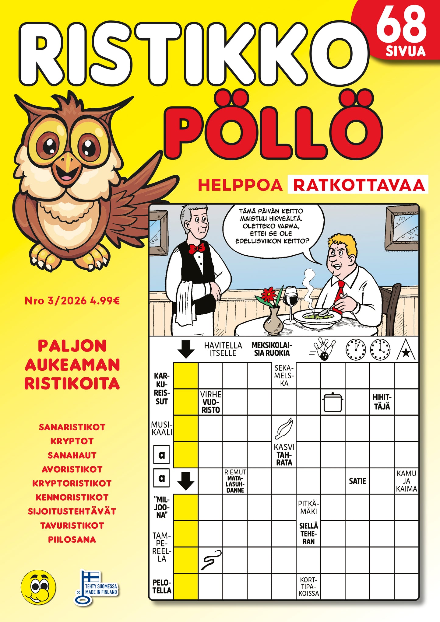Ristikko Pöllö | Vuositilaus